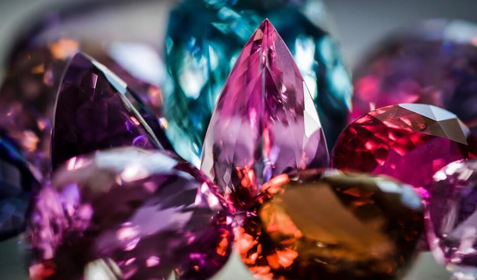Picture of fancy looking coloured gems