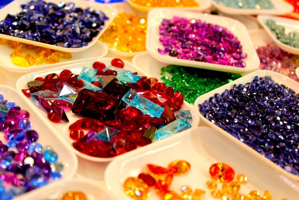 Picture of many gems of various colours