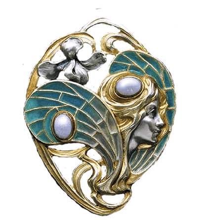 Art Nouveau jewellery element,
1895
