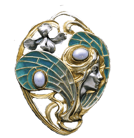 Art Nouveau jewellery element,
1895