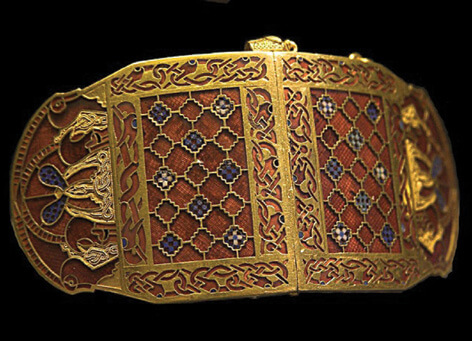 Sutton Hoo Shoulder Clasp, 7th Century - British Museum
