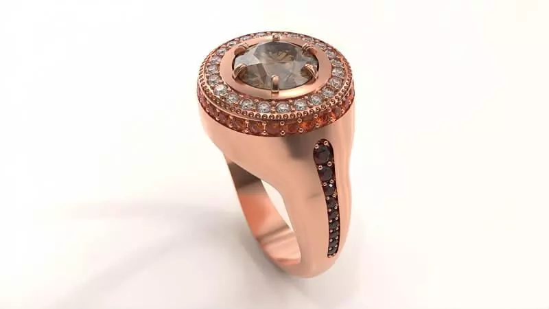 Image of Tameem's digitally rendered rose gold ring