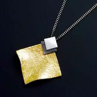 2. Pendant with Gold Leaf