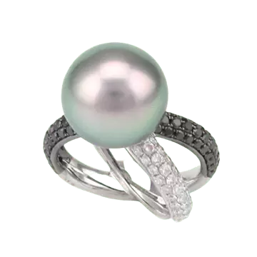 black pearl ring