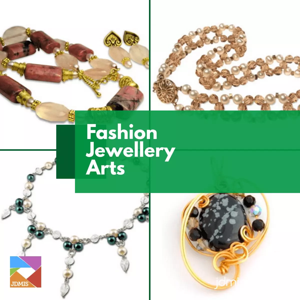 Get started in fashion jewellery design by assembling unique pieces with different hands-on techniques.