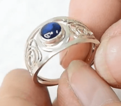 Make a Silver Filigree Ring with Stone Setting step-by-step